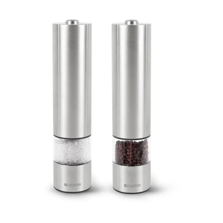 Champion SPK100 salt- och pepparkvarn set - Rostfritt stål - Champion