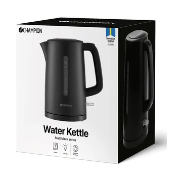 Champion vattenkokare - Mattsvart, 1,7 L - Champion
