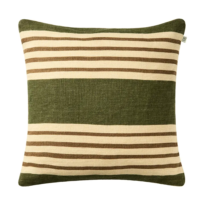 Aria kuddfodral - Cactus green-taupe, 50x50 cm - Chhatwal & Jonsson