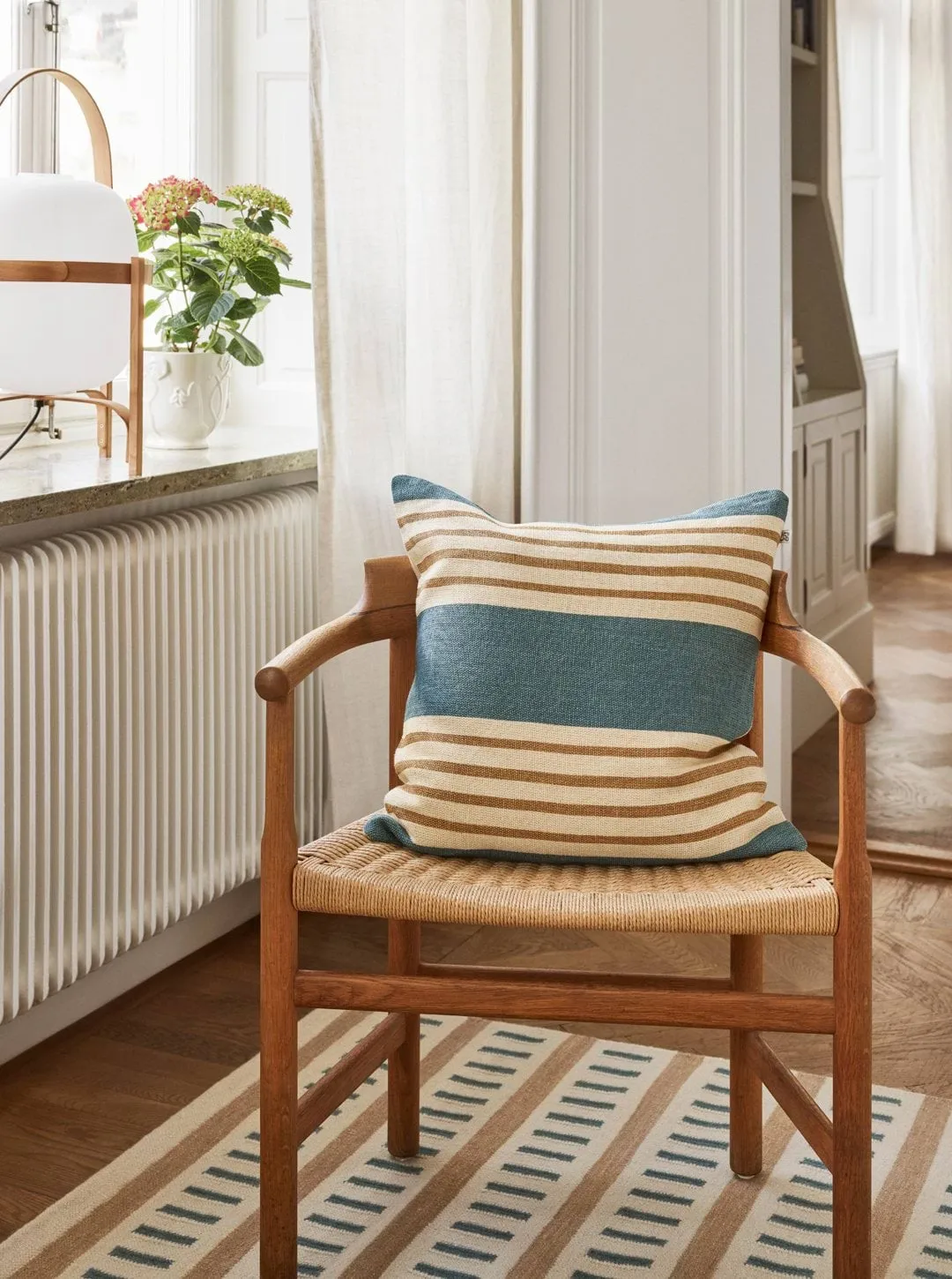 Aria kuddfodral, Heaven blue-khaki, 50x50 cm Chhatwal & Jonsson