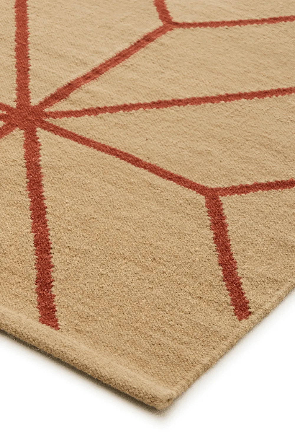 Ayur matta, Beige-Rust, 270x180 cm Chhatwal & Jonsson