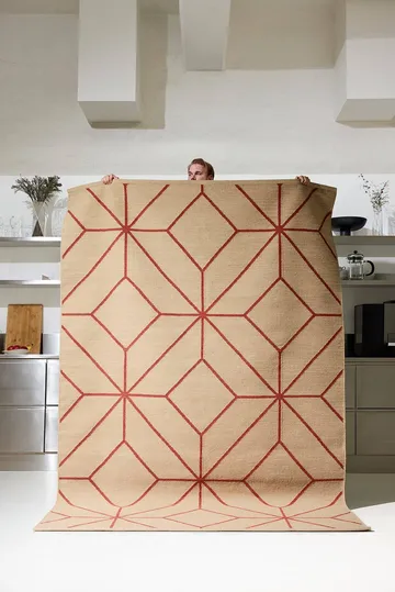 Ayur matta - Beige-Rust, 320x230 cm - Chhatwal & Jonsson