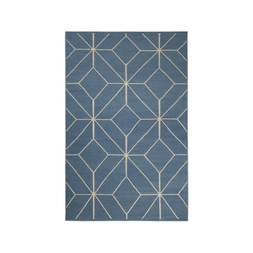 Läs mer om Chhatwal & Jonsson Ayur matta heaven blue/offwhite, 180x270 cm