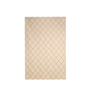 Läs mer om Chhatwal & Jonsson Diamond Matta Off white/orange, 184x280 cm