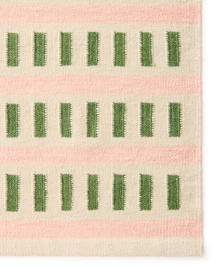 Ladakh ullmatta, Offwhite-green-pink, 180x270cm Chhatwal & Jonsson