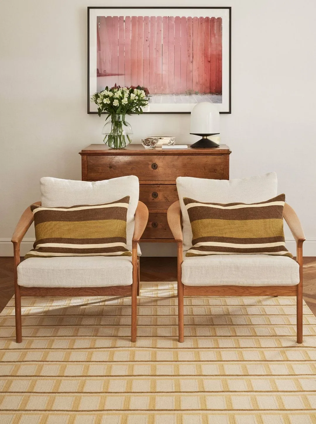 Mysore ullmatta, Off White-Masala Yellow-Yellow, 230x320 cm Chhatwal & Jonsson