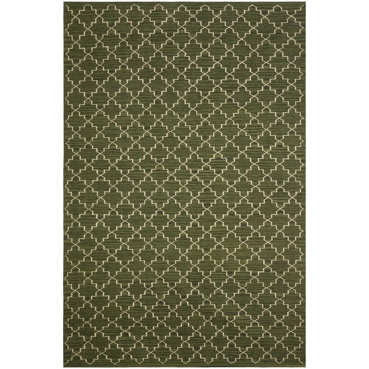 New Geometric matta 234x323 cm, Green melange-off white Chhatwal & Jonsson