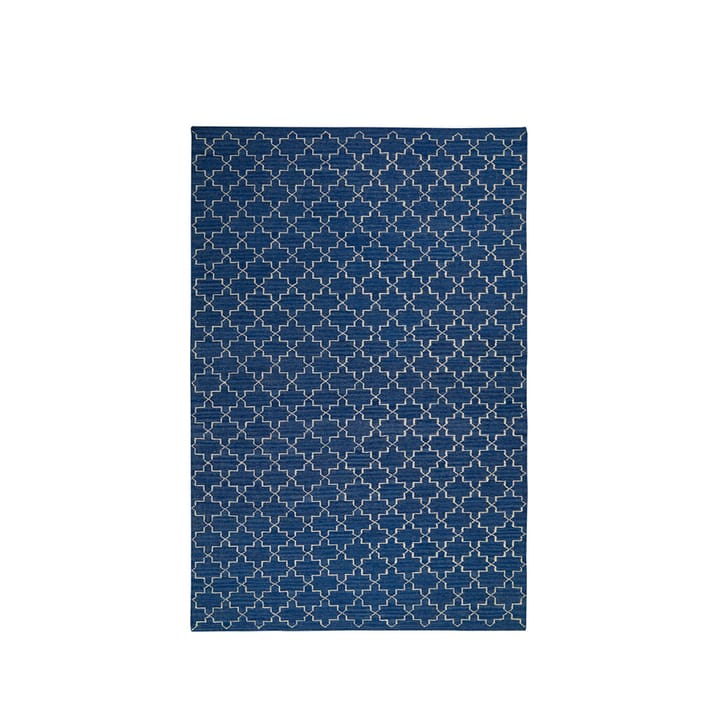 New Geometric Matta - indigo melange/off white, 180x272 cm - Chhatwal & Jonsson