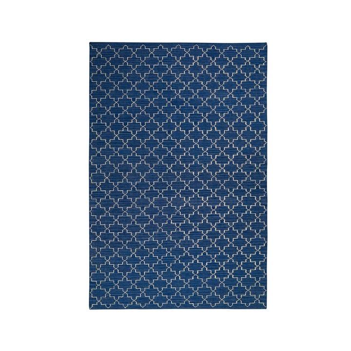 New Geometric Matta, indigo melange/off white, 234x323 cm Chhatwal & Jonsson