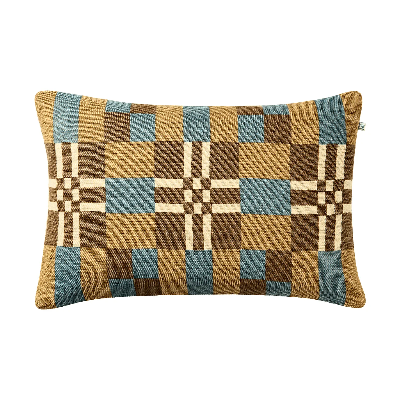 Ravi kuddfodral, Khaki-Heaven Blue-Taupe, 40x60 cm Chhatwal & Jonsson