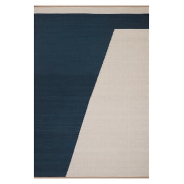 Läs mer om Chhatwal & Jonsson Una ullmatta 230x320 cm Dark blue-beige-off white
