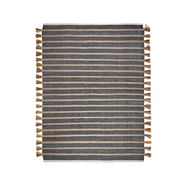 Cochin matta - svart/jute, 170x230 cm - Classic Collection