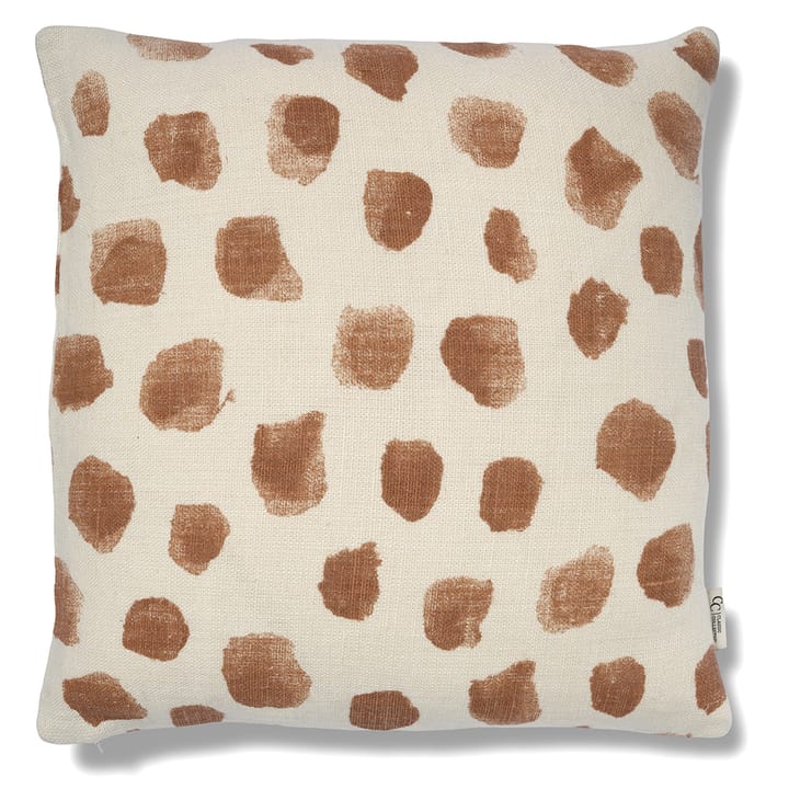 Dotty kuddfodral 50x50 cm, Vit-glazed ginger Classic Collection