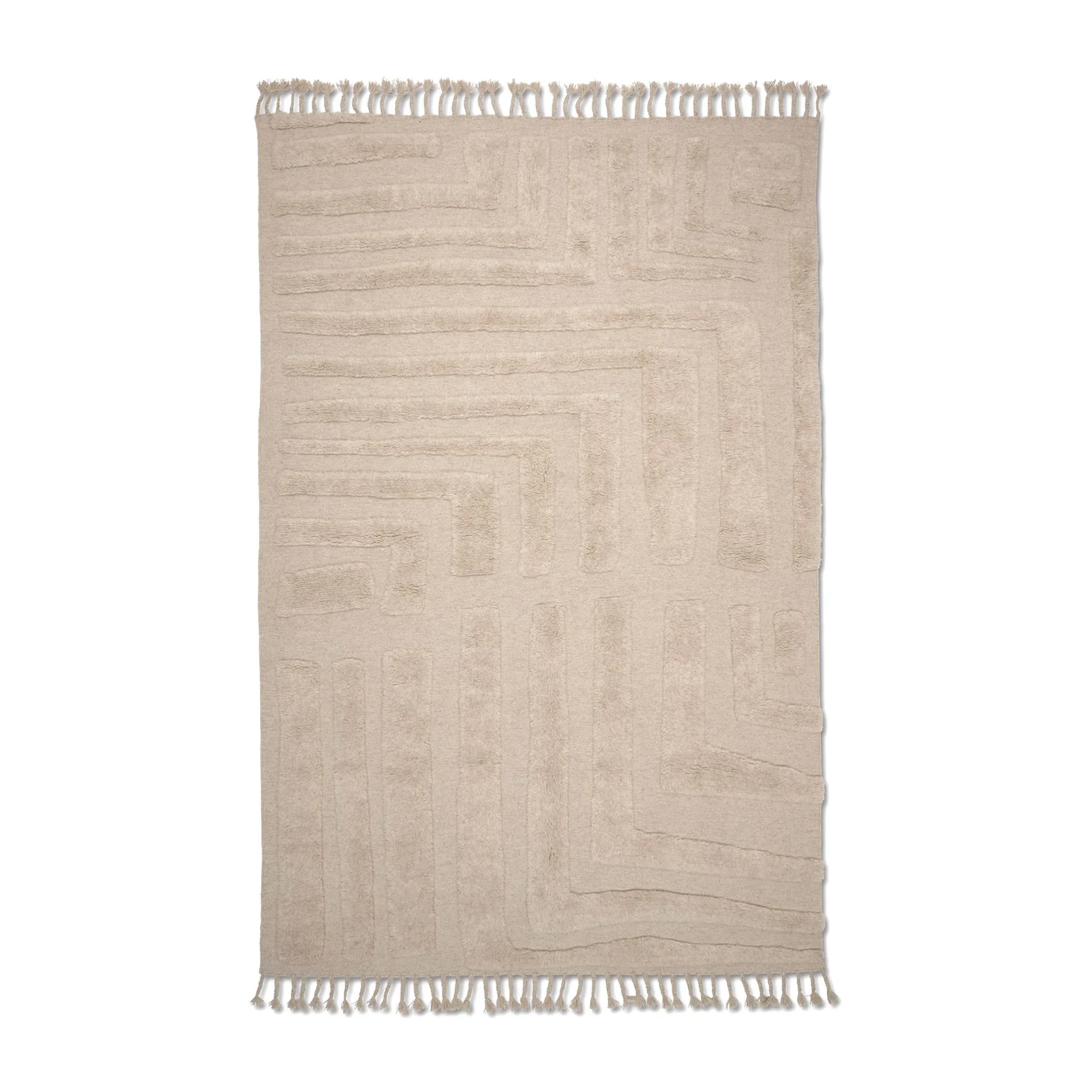 Field ullmatta 200x300 cm, Natural Beige Classic Collection