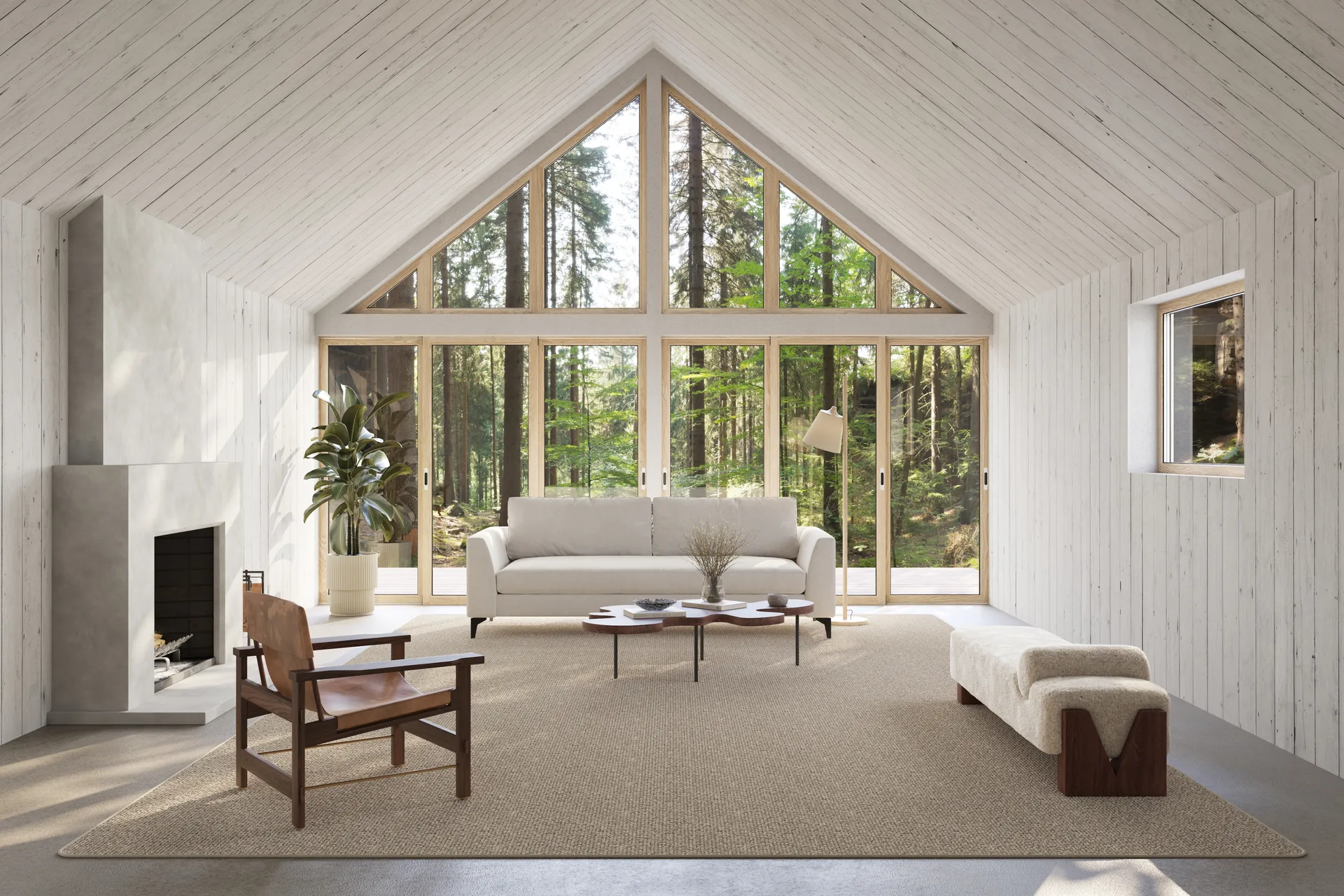 Fjellmyr matta med langett, Naturbeige, 140x200 cm Classic Collection