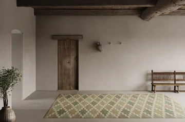 Korsnäs matta - Grönbeige, 200x300 cm - Classic Collection