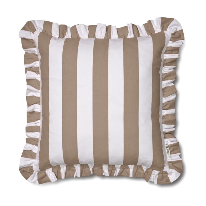 Kuddfodral Ruffle Stripes 50x50 cm, Beige Classic Collection