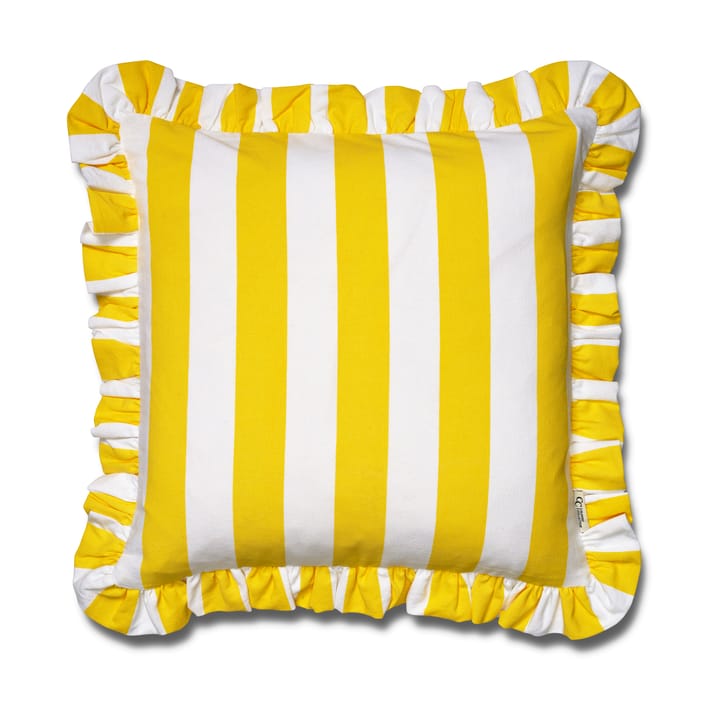 Kuddfodral Ruffle Stripes 50x50 cm - Yellow - Classic Collection