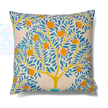 Classic Collection Lemon garden kuddfodral 50×50 cm Blå