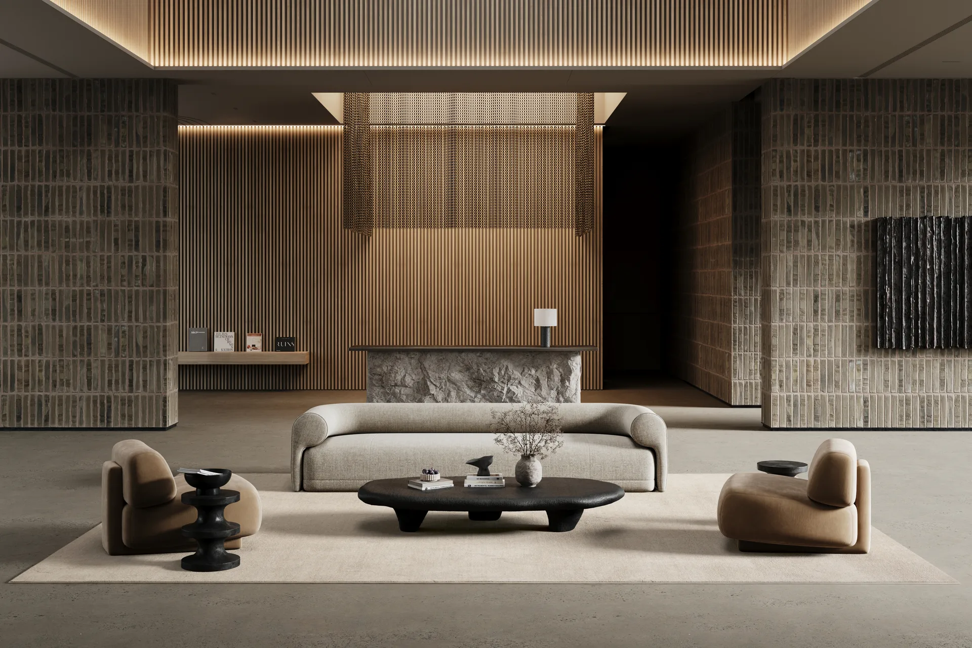 Lobby matta med langett, Off-white, 200x300 cm Classic Collection