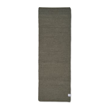 Classic Collection Merino gångmatta Dark green 80×250 cm