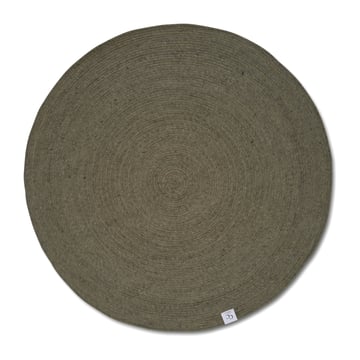 Läs mer om Classic Collection Merino ullmatta rund Ø200 cm Dark green
