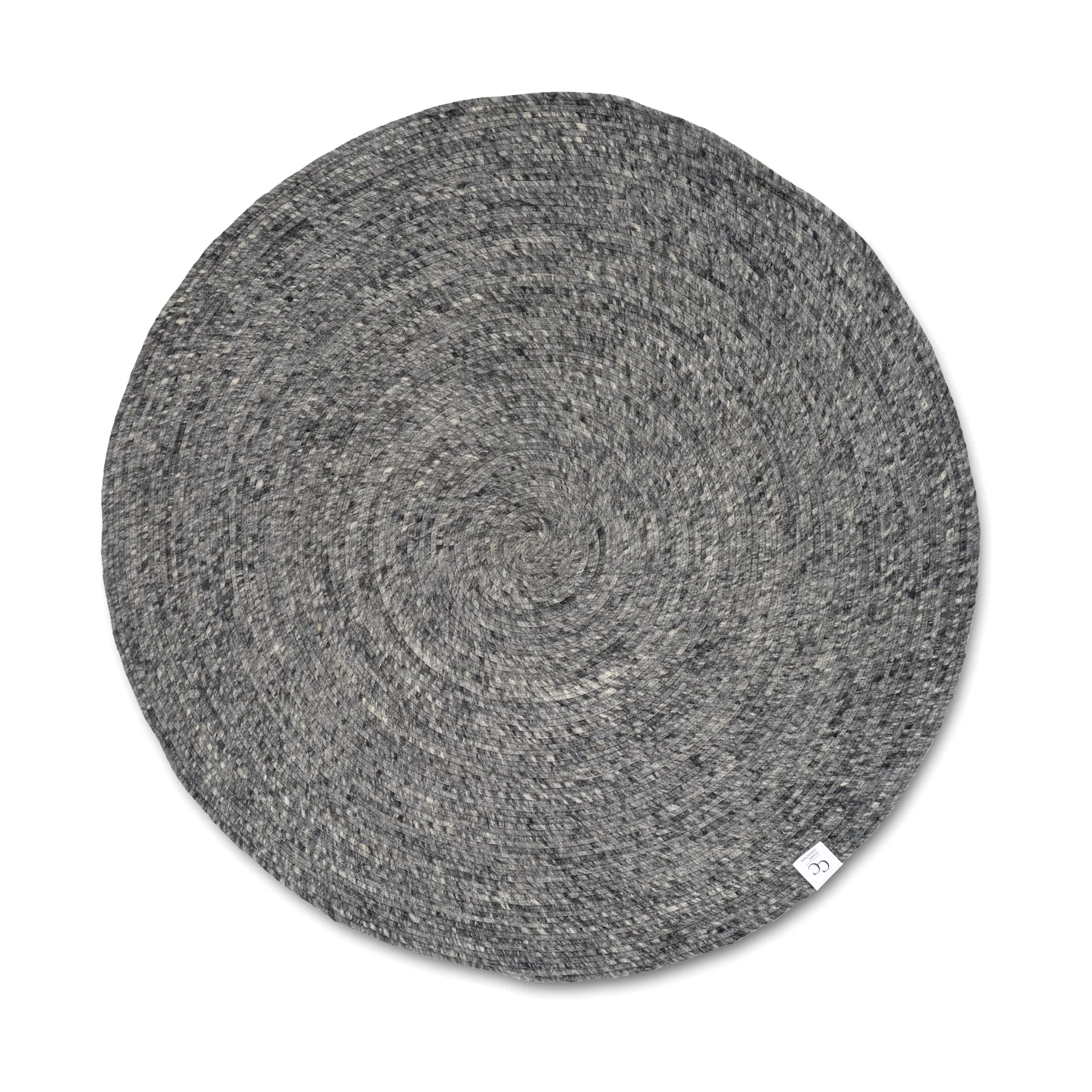 Merino ullmatta rund Ø240 cm, Granit Classic Collection
