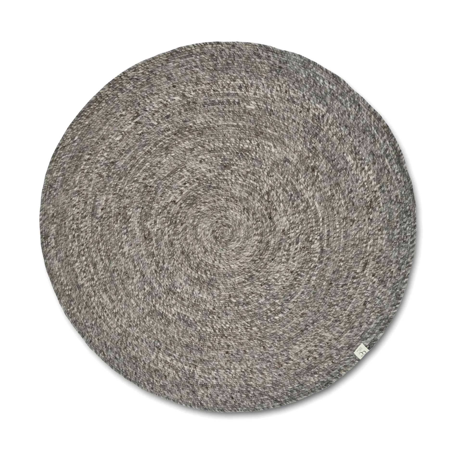 Merino ullmatta rund Ø240 cm, Grey Classic Collection
