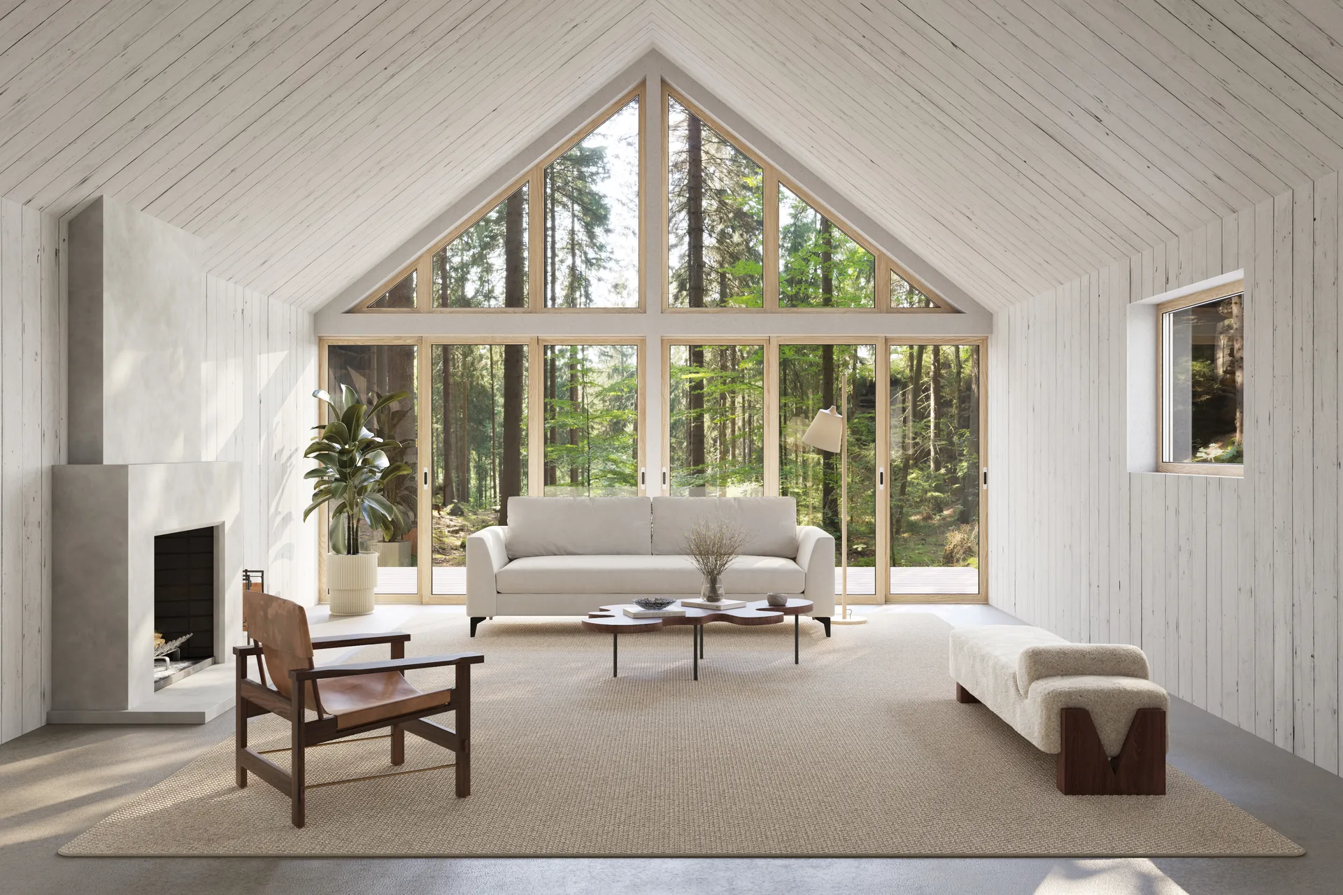 Nordklint matta med langett, Naturgrå, 400x400 cm med langett Classic Collection