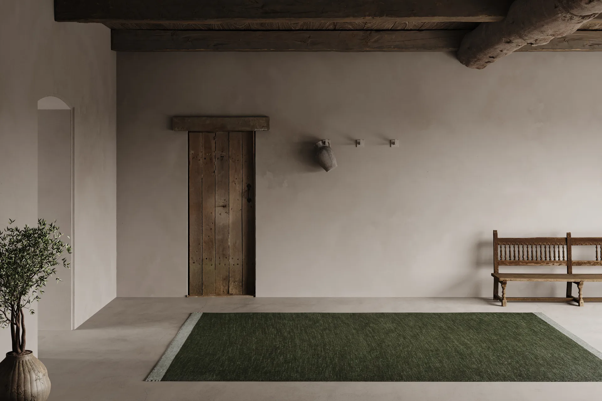 Pure matta, Green, 170x230 cm Classic Collection