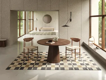 Rutvik matta - Blå, 250x350 cm - Classic Collection