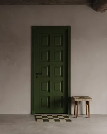 Square dörrmatta 60x90 cm - Svart-natur - Classic Collection