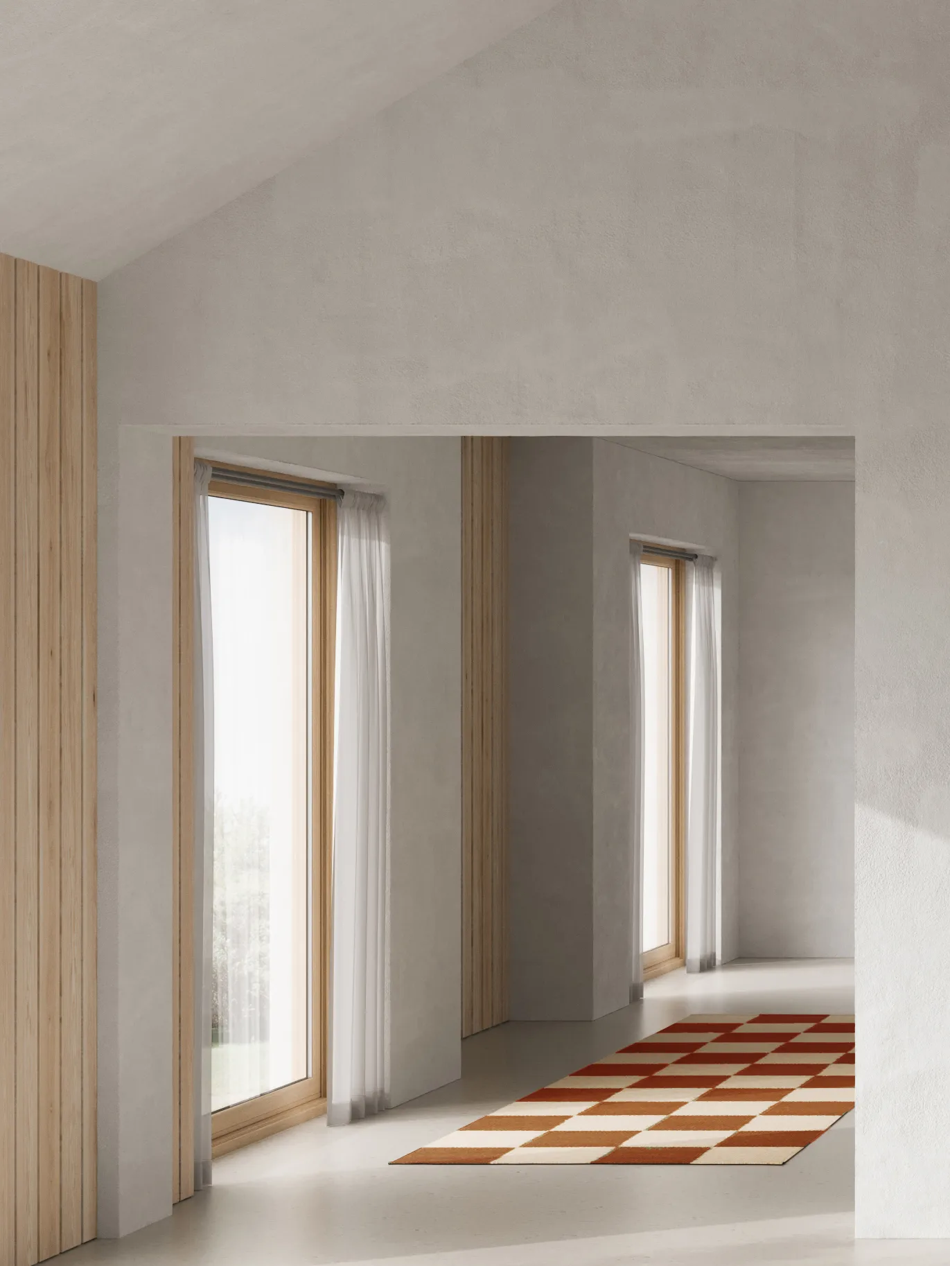 Square gångmatta, Brown-natur, 80x200 cm Classic Collection