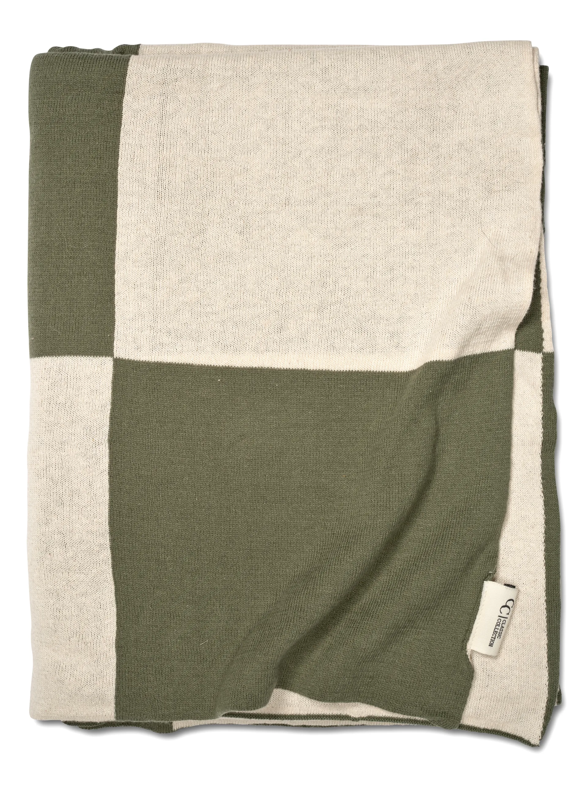 Square pläd 130x170 cm, Grön Classic Collection