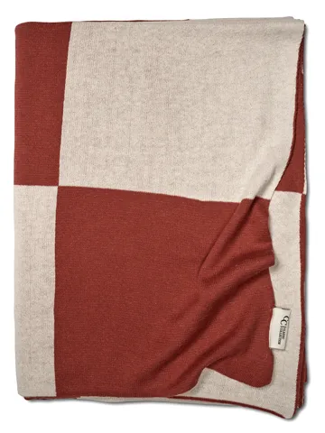 Square pläd 130x170 cm - Mörk Brown - Classic Collection