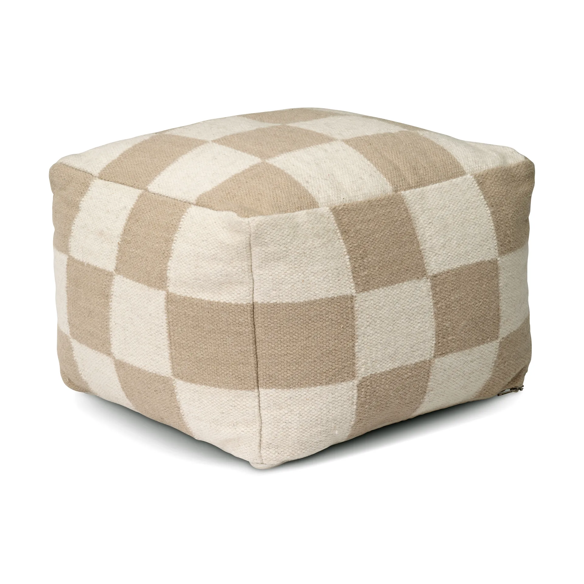 Square puff 50x50 cm, Vit-natur Classic Collection