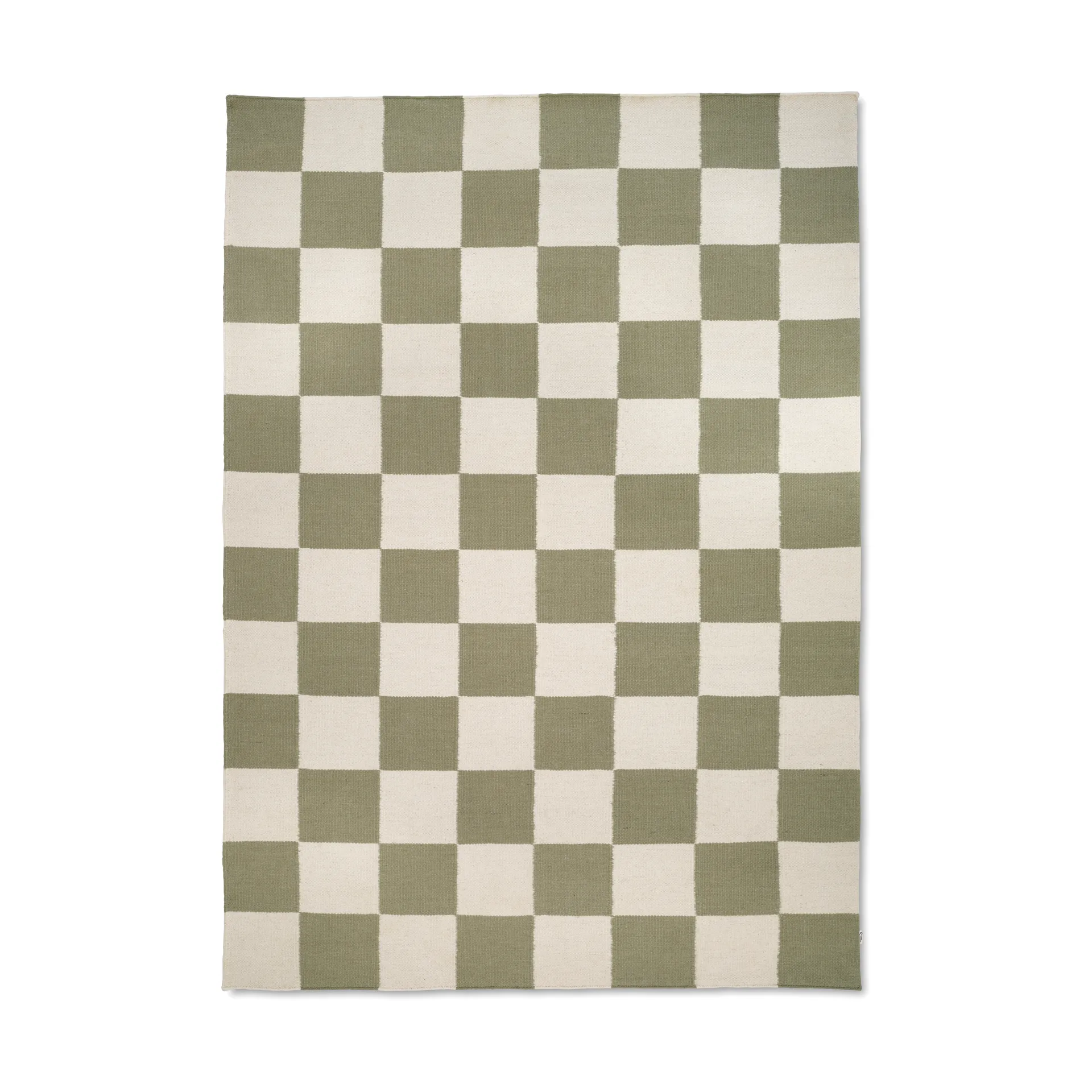 Squares matta, White-green, 300x400 cm Classic Collection