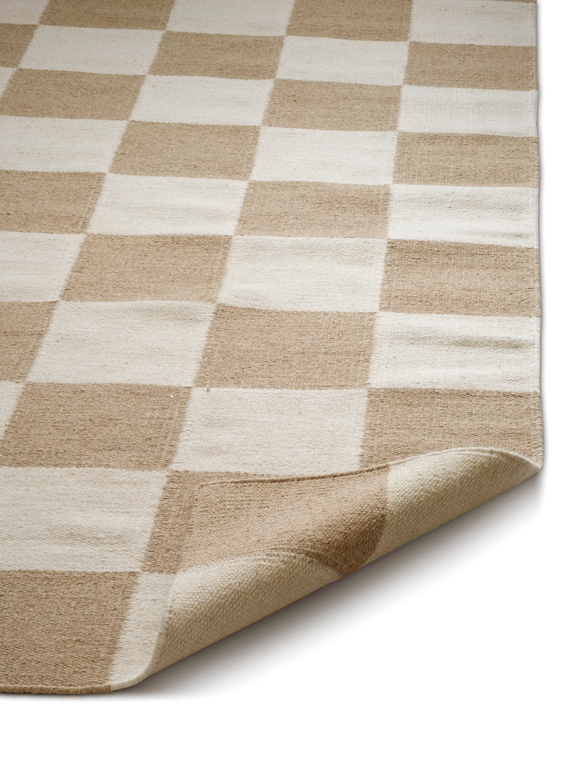 Squares matta, White-natural, 300x400 cm Classic Collection