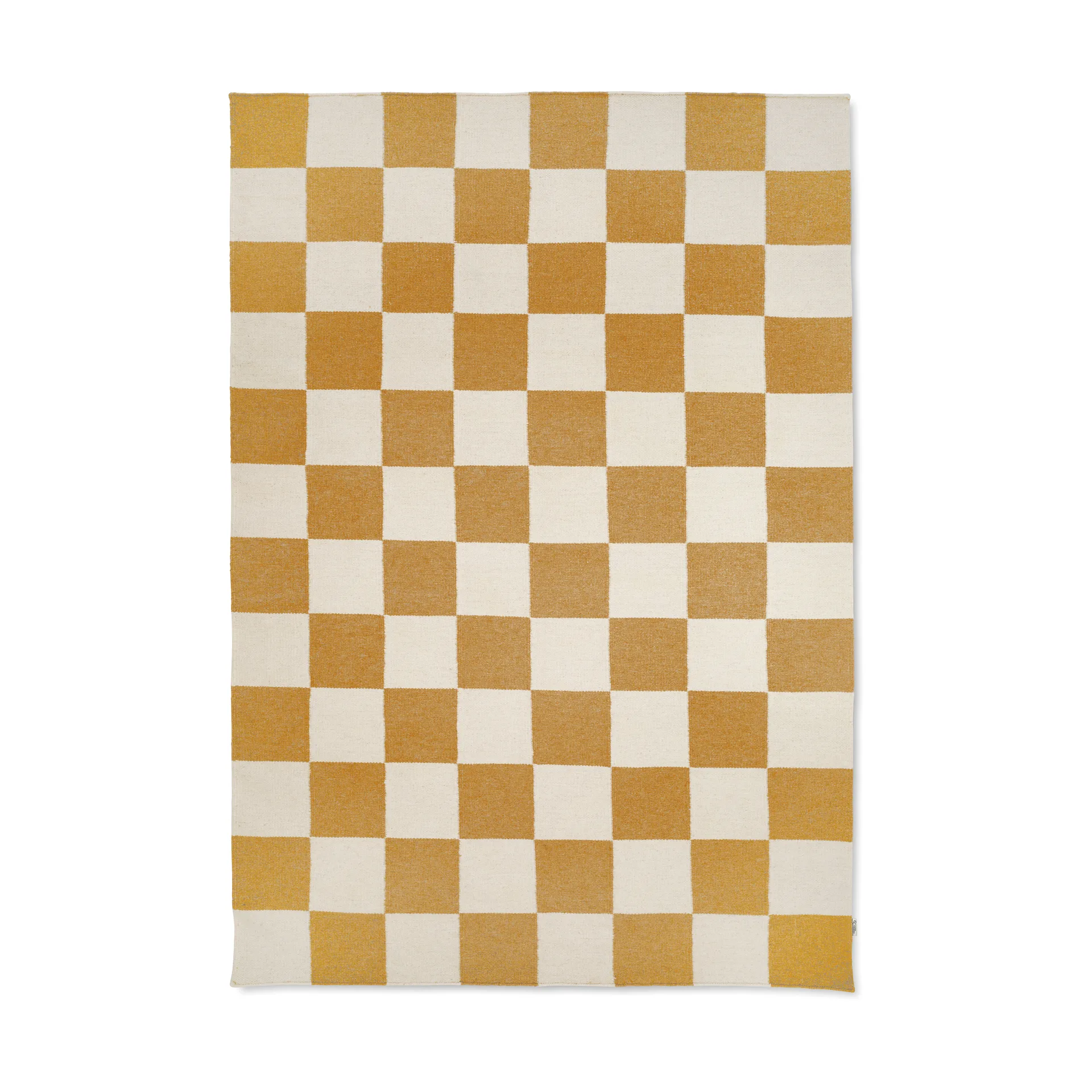 Squares matta, White-yellow, 200x300 cm Classic Collection