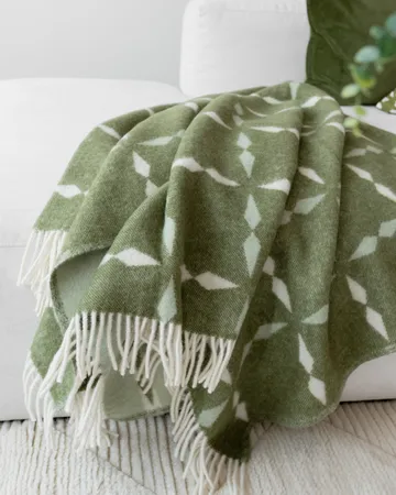 Tile pläd 130x180 cm - Grön - Classic Collection