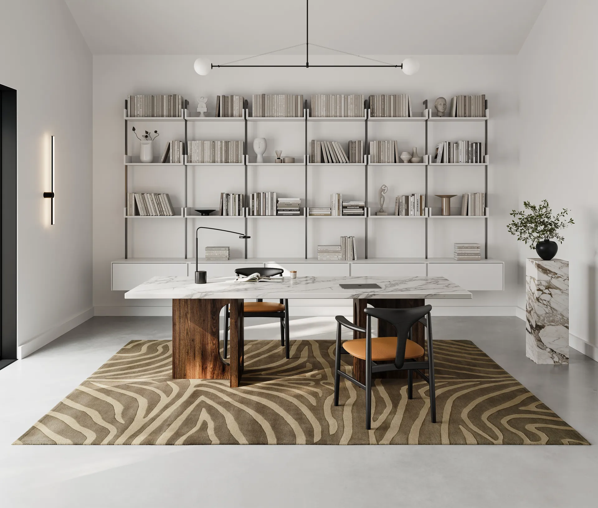 Zebra matta 200x300 cm, Brown Classic Collection