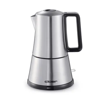 Cloer elektrisk espressobryggare - Silver, 6 koppar - Cloer
