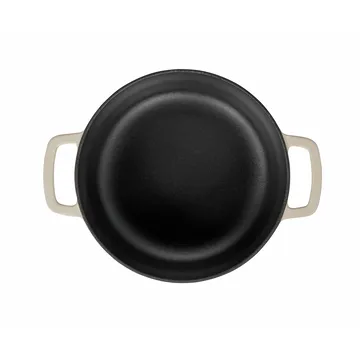 Combekk Enameled gjutjärnsgryta Ø24 cm - Sand-gold knob - Combekk