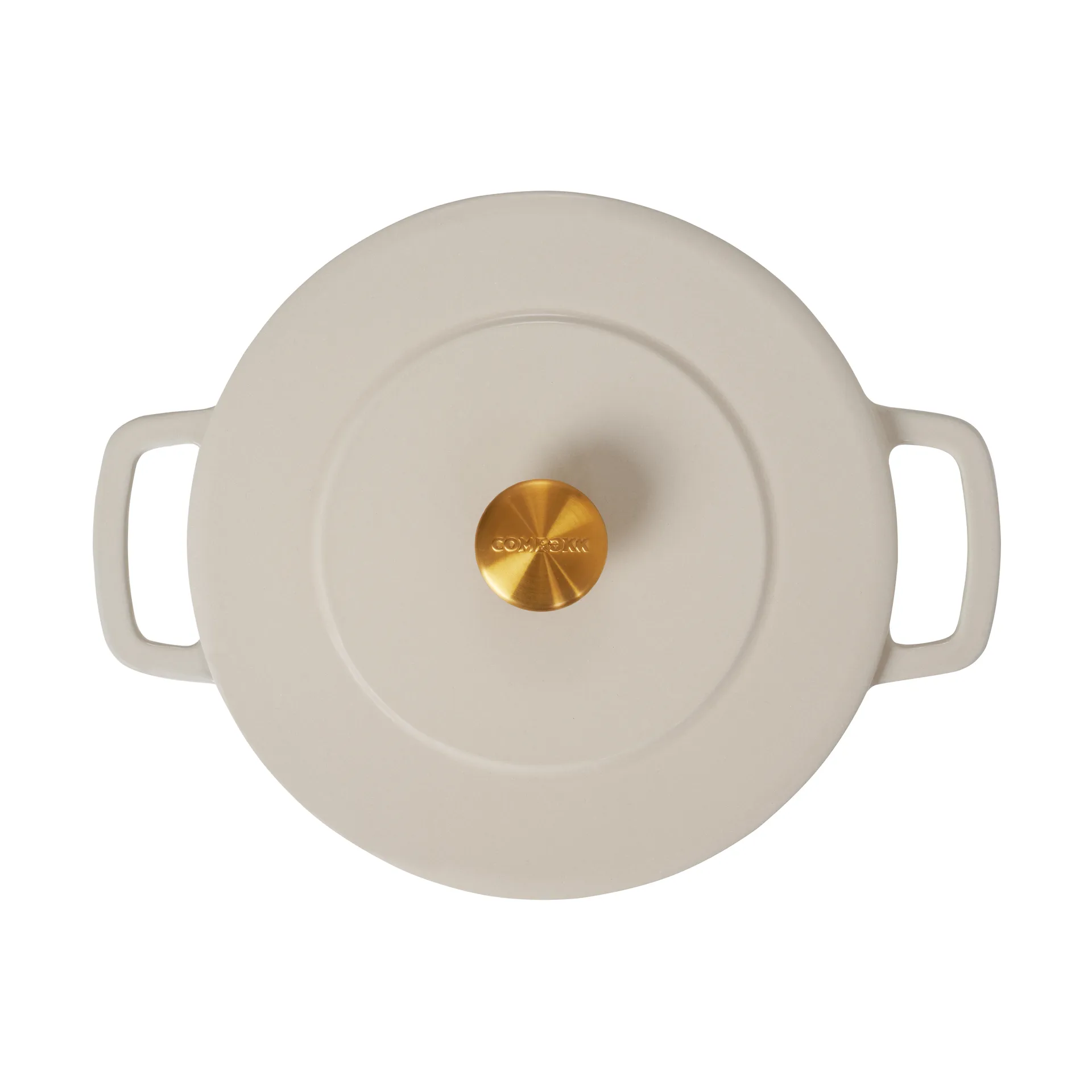 Combekk Enameled gjutjärnsgryta Ø28 cm, Sand-gold knob Combekk