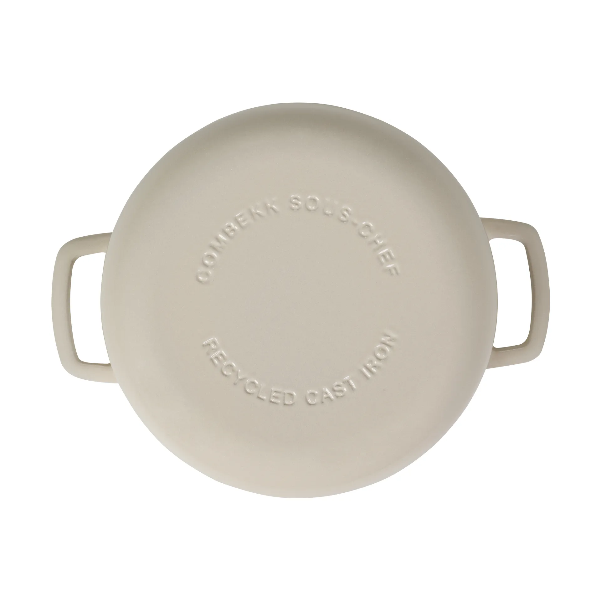 Combekk Enameled gjutjärnsgryta Ø28 cm, Sand-gold knob Combekk
