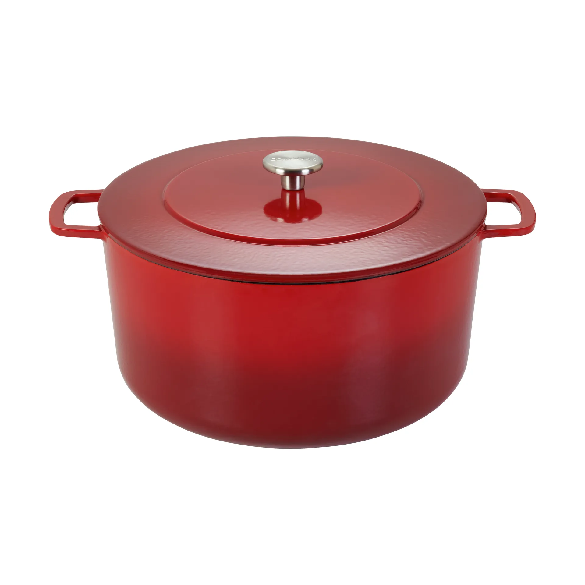 Combekk Enameled gjutjärnsgryta Ø32 cm, Cherry-silver knob Combekk