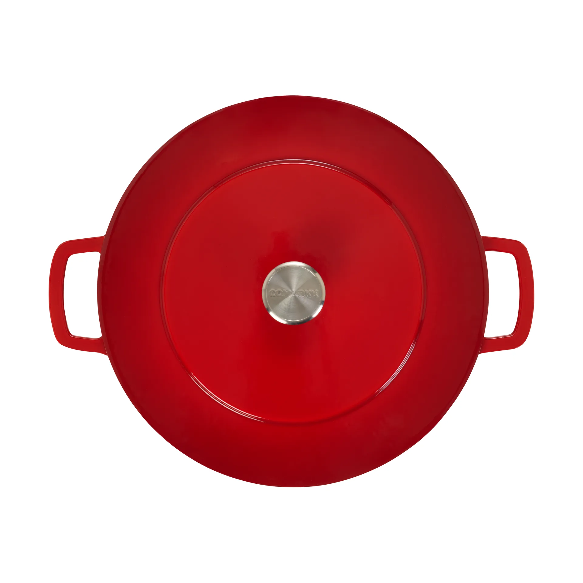 Combekk Enameled gjutjärnsgryta Ø32 cm, Cherry-silver knob Combekk
