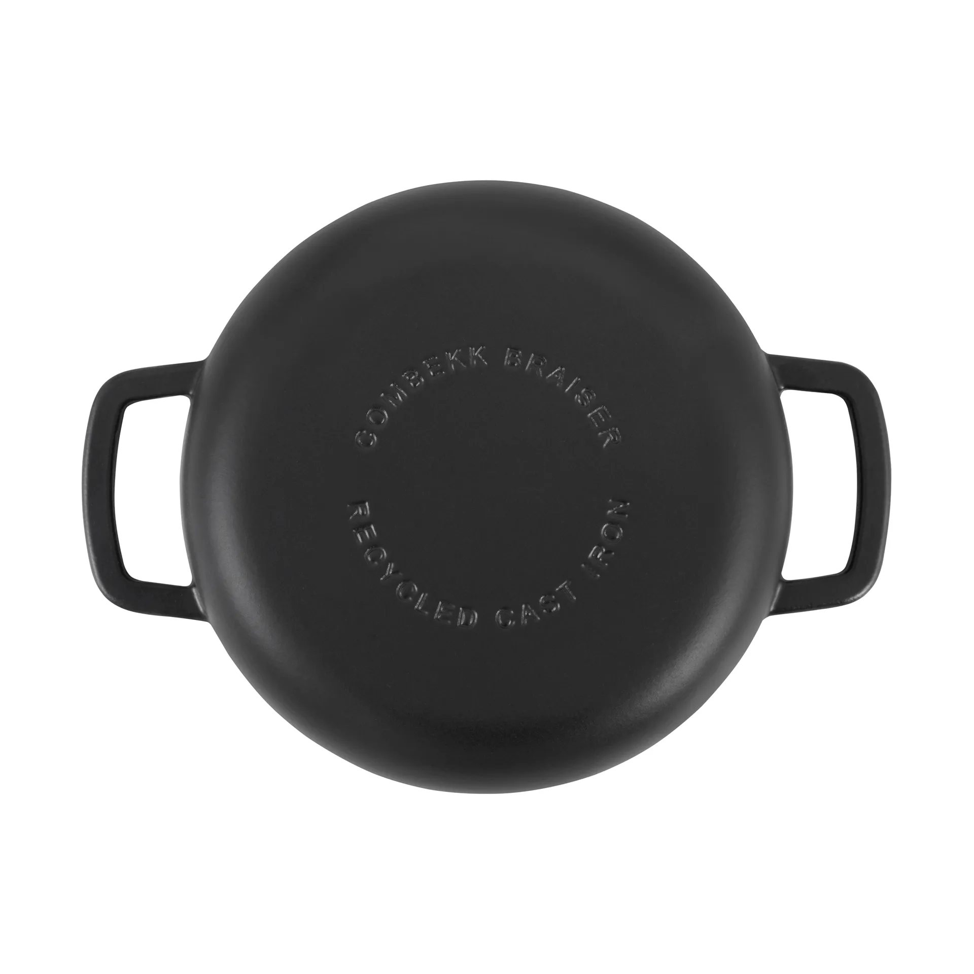 Combekk Enameled traktörpanna gjutjärn Ø28 cm, Black-silver knob Combekk
