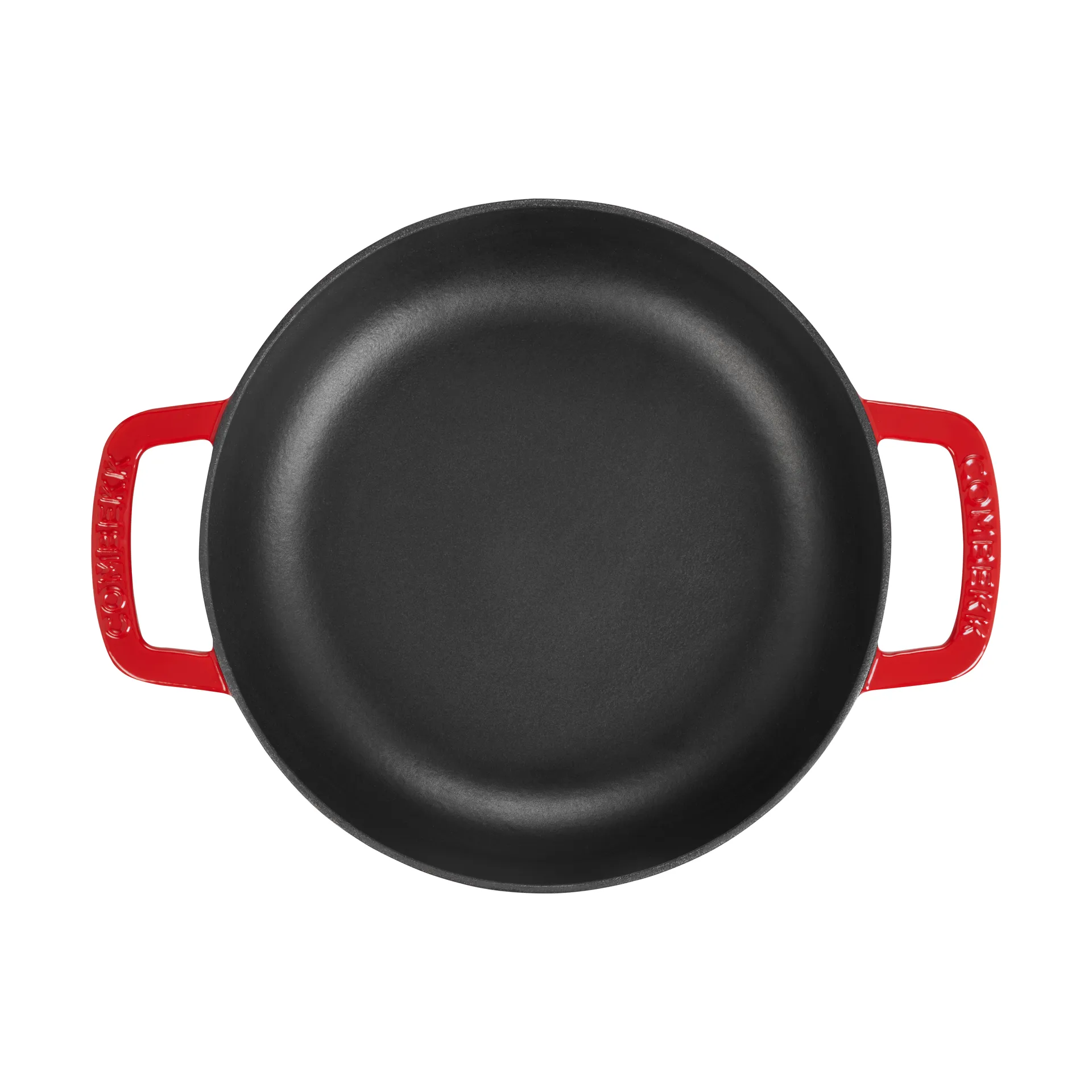 Combekk Enameled traktörpanna gjutjärn Ø28 cm, Cherry-silver knob Combekk