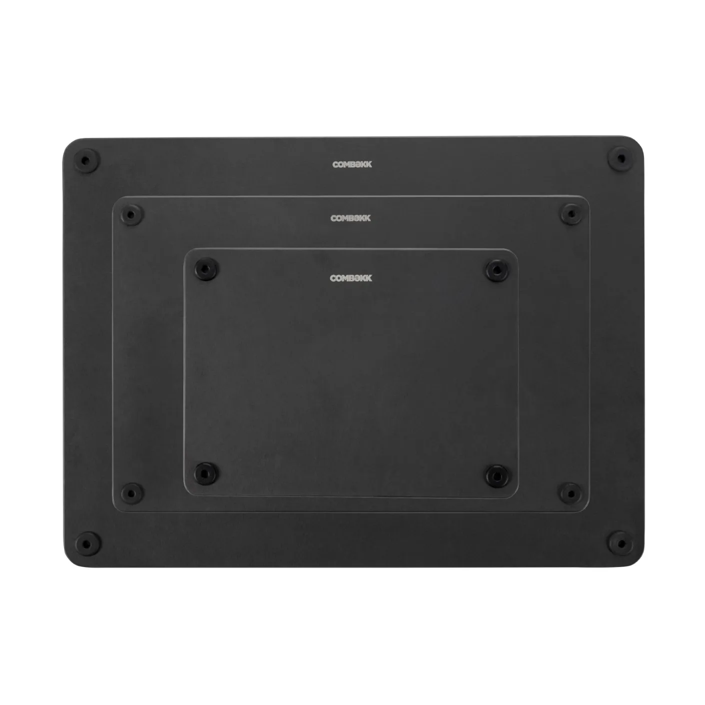 Combekk skärbräda trä 3-delar, Black